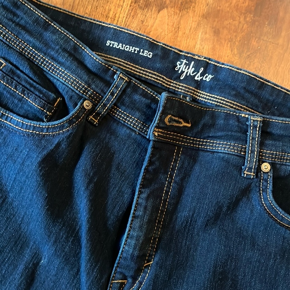 Style & Co straight leg size 16L denim - great condition!